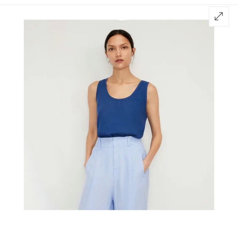 Everlane linen scoop neck tank
